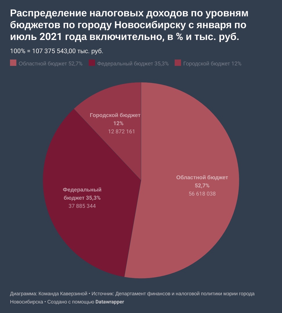 Стало известно, куда идут налоги новосибирцев