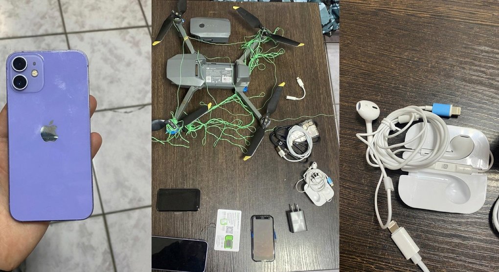 С помощью дрона в новосибирскую колонию пытались передать смартфоны с сим-картами. ФОТО