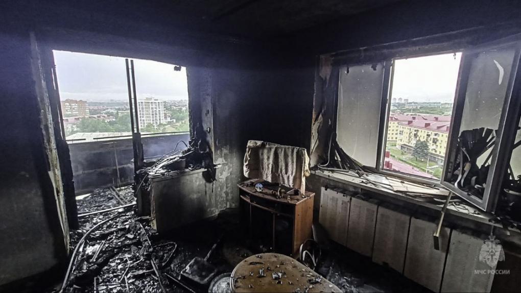 Пожарные ликвидировали возгорание в доме на Маркса: фото последствий