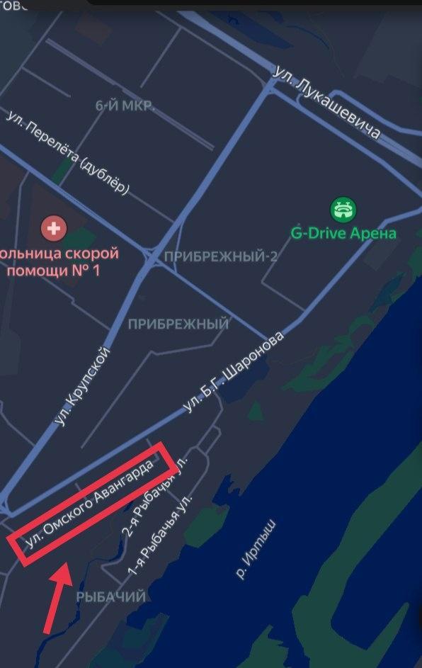 На картах появилась улица Омского Авангарда