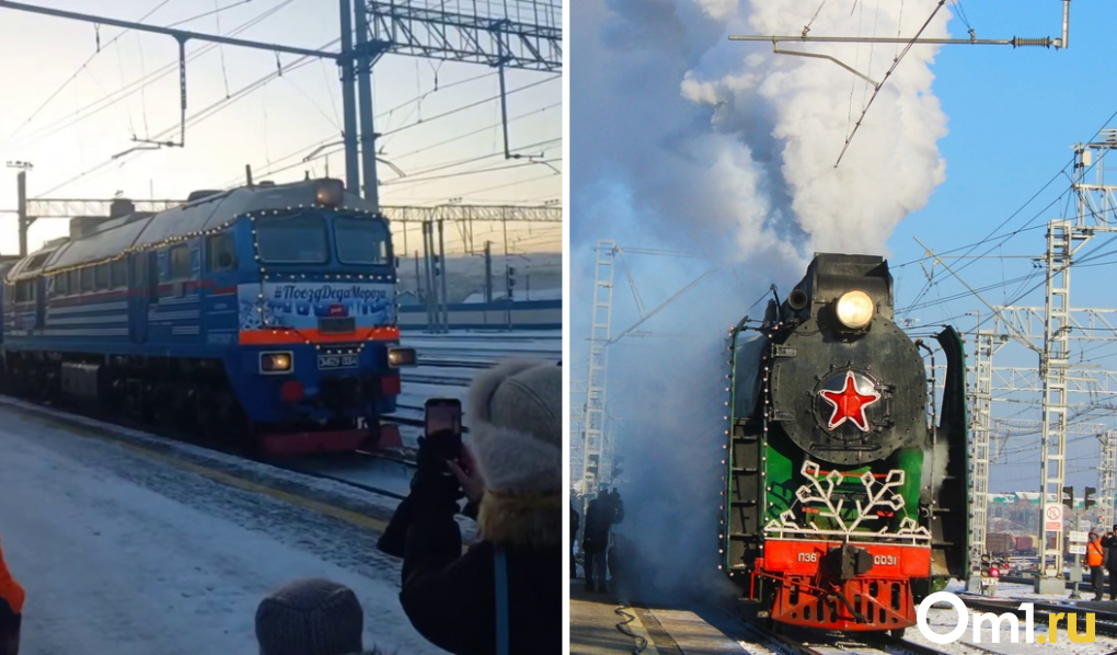 В Кузбассе раскритиковали поезд Деда Мороза, который едет в Омск