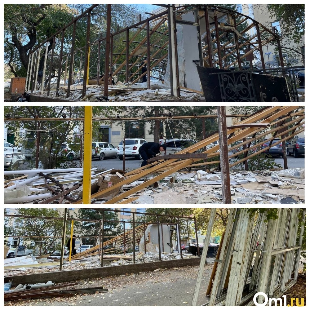 Появились фото разрушенного кафе «Врубель», которое любили посещать омичи