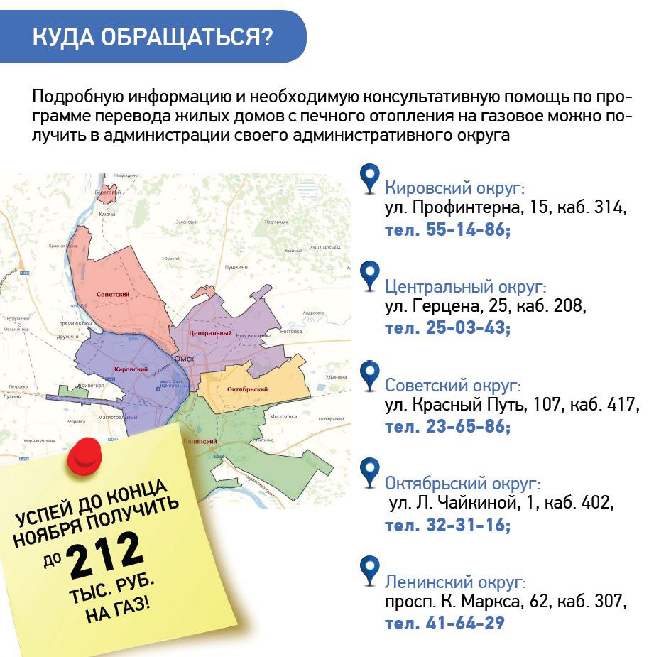 В Омске почти 2 300 домов перешли с печного отопления на газовое