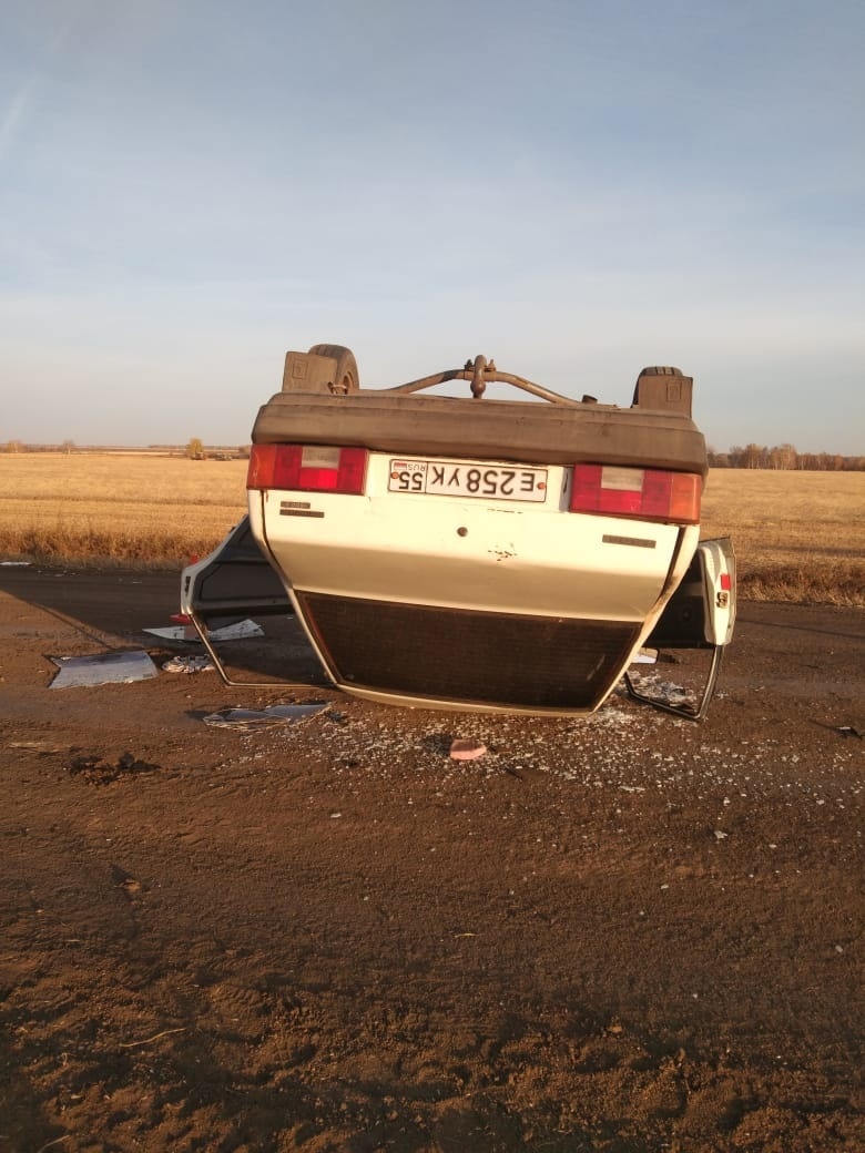 В Омской области пьяный омич устроил аварию