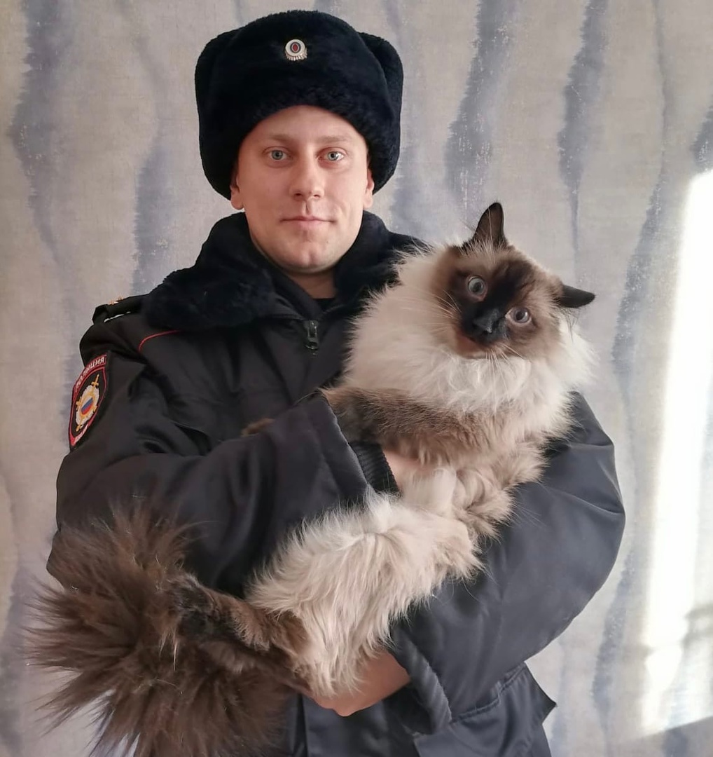 Полицейский из Омска спас брошенных щенят от смерти на морозе