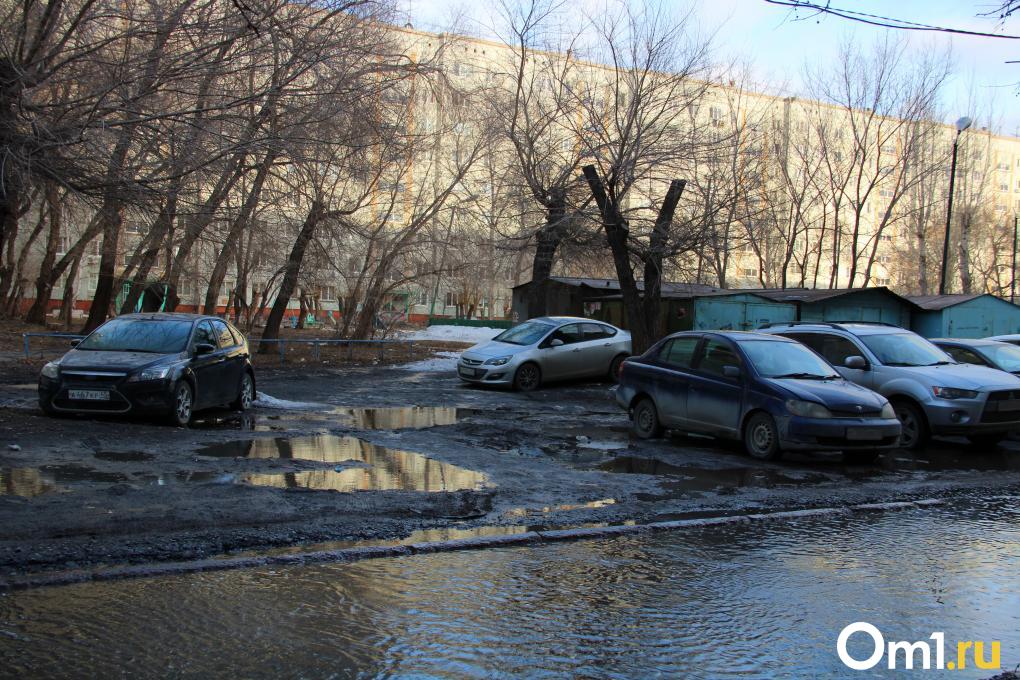 «Пришла на остановку — и вот она, дыра». С омских дорог исчезает асфальт