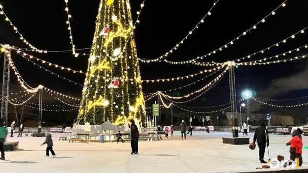 В Омске открылся уличный каток в ТЦ «Мега»: сколько стоит выход на лёд?