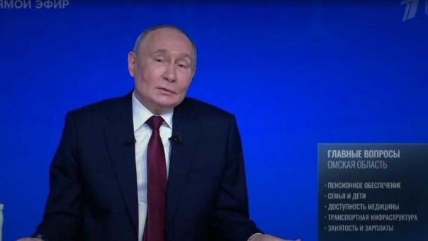 В эфире прямой линии с Путиным показали, какие вопросы задавали омичи