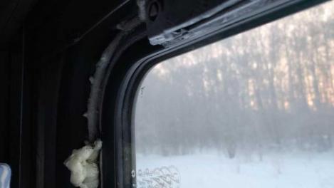Окно в поезде №310 заделали пеной: РЖД объяснила, почему