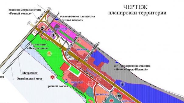 В Новосибирске разработан проект территории у «Речного вокзала» с новой развязкой через Большевистскую