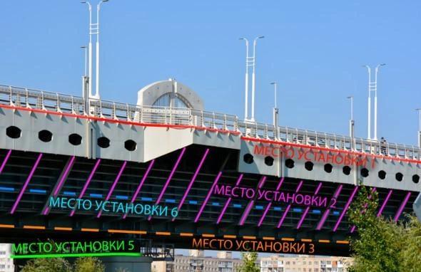В Омске на метромосту появится дорогая подсветка