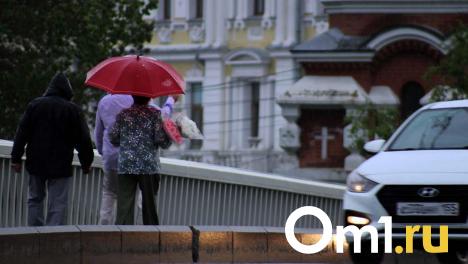 К Омску приближается мощный грозовой фронт