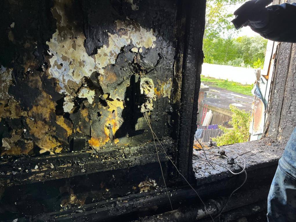 В Омске на пожаре в частном доме погибли двое детей