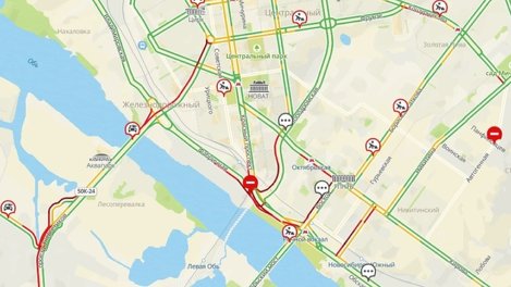 Вечером 28 августа Новосибирск сковали 9-балльные пробки