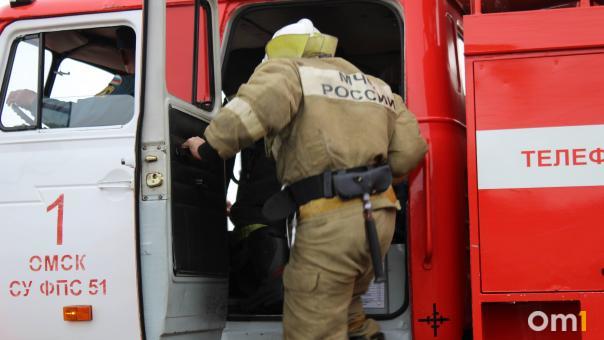 В омском общежитии случился пожар
