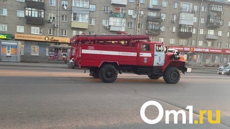 В Октябрьском округе Омска загорелся частный дом