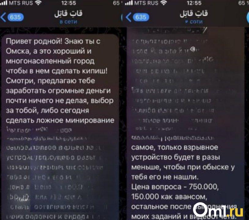 В Омске распространяют фейки с предложением совершить теракт