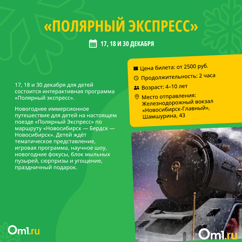 Программа празднования Нового года в Новосибирске: куда пойти для праздничного настроения