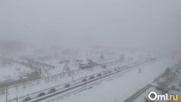 На Омск надвигается мощный циклон с опасным ветром, снегопадом и потеплением