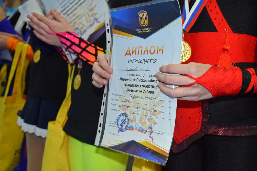 В Омской области проходит первенство по воздушной гимнастике «Созвездие Сибири»